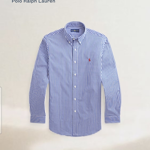 Polo by Ralph Lauren Blue Casual Button Down Shirt - Picture 1 of 6